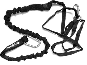 Racing Tug Line with Bungee Leash - Black Leash